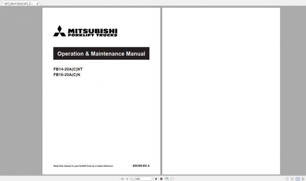DVD3 Mitsubishi Forklift 5.97GB MCFA New Updated 05.2022 Manuals PDF DVD 2