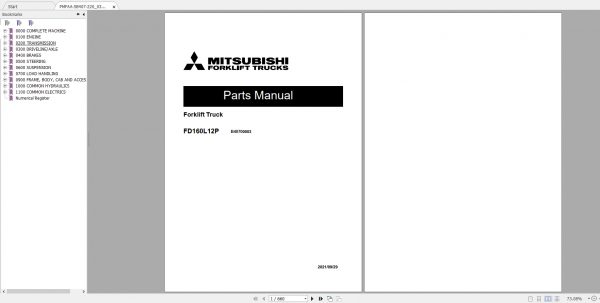 DVD3 Mitsubishi Forklift 5.97GB MCFA New Updated 05.2022 Manuals PDF DVD 7