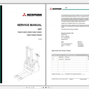 DVD3 Mitsubishi Forklift 5.97GB MCFA New Updated 05.2022 Manuals PDF DVD 8