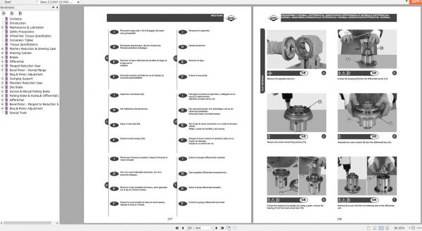 Dana 211S40 221S40 Axle Service Manual 913296 b 2