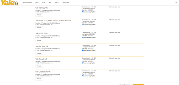 Database for Yale Onesource USUK Region Updated 1.17.1266 2