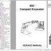 Gehl Compact Excavator 603 Service Manual 918160A 2005 1