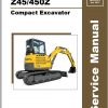 Gehl Compact Excavator Z45 450Z Service Manual 50940111 08.2012 1