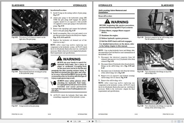 Gehl Skid Loader SL4635 SL4835 Service Manual 907809 2