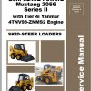 Gehl Skid Steer Loader 4640E 5240E Power 2 2056 Series II 4TNV98 ZNMS2 Service Manual 50950037 02 1