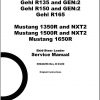 Gehl Skid Steer Loader R135 R150 R165 1350R 1500R 1650R NXT2 Service Manual 50940256 2020 1
