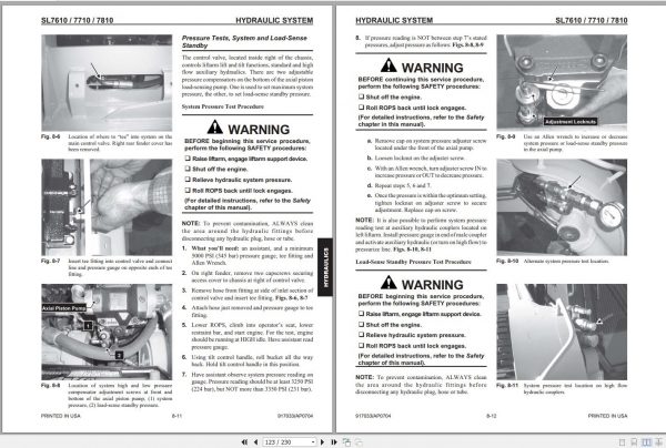 Gehl Skid Steer Loader SL7610 SL7710 EU SL7810 Service Manual 917033 2