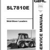 Gehl Skid Steer Loader SL7810E SN 904501 Up Service Manual 917228 2006 1