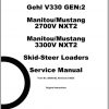 Gehl Skid Steer Loader V270 Gen2 V330 Gen2 2700V 3300V NXT2 Service Manual 50950192 2020 1