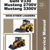 Gehl Skid Steer Loader V270 V330 2700V 3300V Service Manual 917435B 04 1