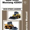 Gehl Skid Steer Loader V420 Mustang 4200V Service Manual 50950421 12 1
