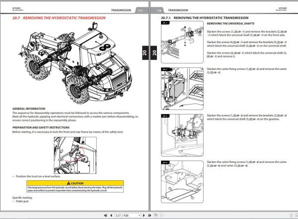 Gehl Telescopic Articulated Loader ALT 950 145 V PLUS D ST5 S1 Repair Manual 647926EN 12 2