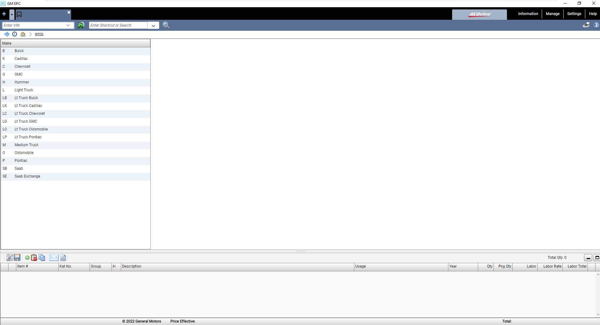 General GMIO Motors Asia Africa EPC 05.2022 Spare Parts Catalog 2