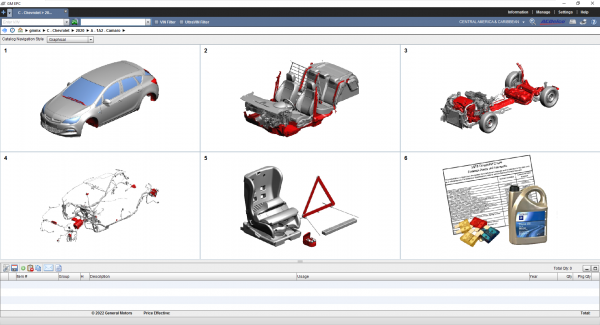 General GMMX Motor GM Mexico EPC 06.2019 Parts Catalog Full DVD 3