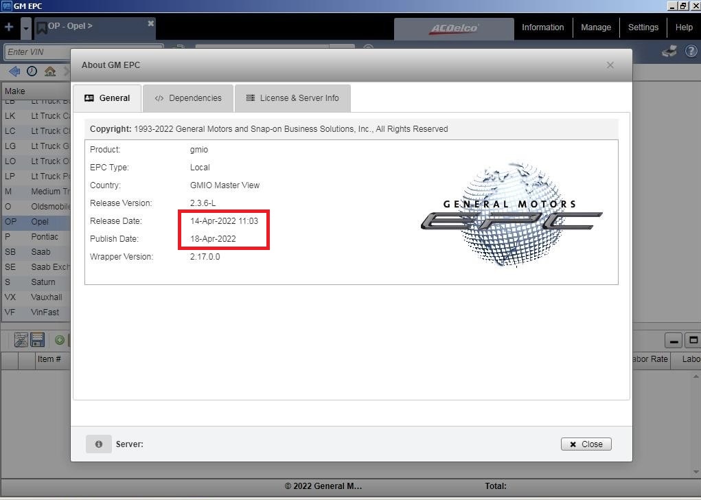 General Motors GMIO EPC 2022 05 VMWare Windows 7 1