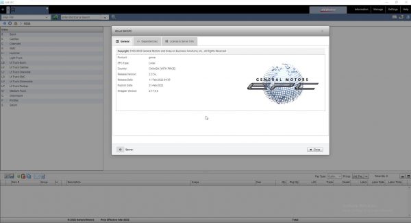 General Motors GMNA EPC 03.2022 Spare Parts Catalog DVD 1