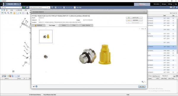 General Motors GMNA EPC 03.2022 Spare Parts Catalog DVD 8