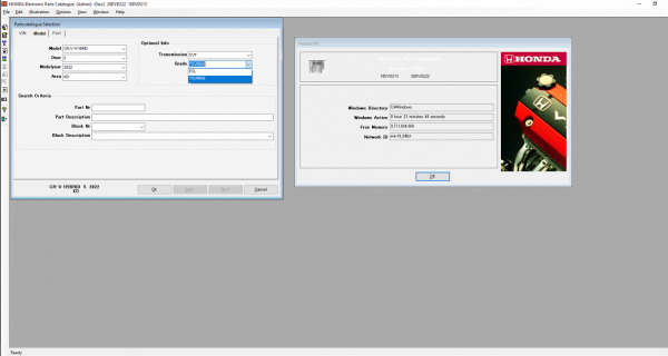 HONDA EPC GENERAL 04.2022 SPARE PARTS CATALOG DVD 6