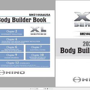 Hino Body Builder Book XL Series BM2144A6USA 2022 1