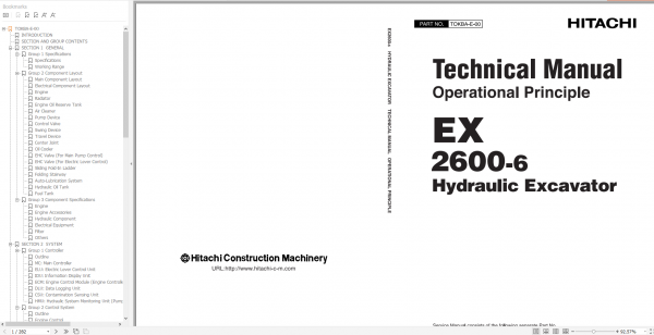 Hitachi Excavator ZX 7 Updated 2021 11.4GB Technical Manual Part Catalog Workshop Manual Circuit Diagram 3