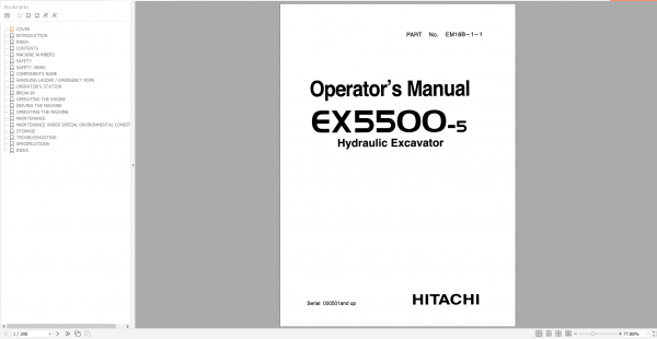 Hitachi Excavator ZX 7 Updated 2021 11.4GB Technical Manual Part Catalog Workshop Manual Circuit Diagram 4