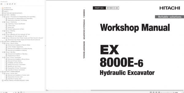 Hitachi Excavator ZX 7 Updated 2021 11.4GB Technical Manual Part Catalog Workshop Manual Circuit Diagram 6