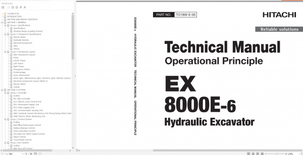 Hitachi Excavator ZX 7 Updated 2021 11.4GB Technical Manual Part Catalog Workshop Manual Circuit Diagram 7
