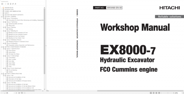 Hitachi Excavator ZX 7 Updated 2021 11.4GB Technical Manual Part Catalog Workshop Manual Circuit Diagram 9