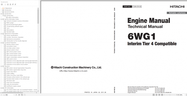 Hitachi Hydraulic Excavator ZX Series 2022 PDF Technical Manual Part Catalog Workshop Manual Circuit Diagram DVD 4