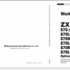 Hitachi Hydraulic Excavator ZX Series 2022 PDF Technical Manual Part Catalog Workshop Manual Circuit Diagram DVD 5