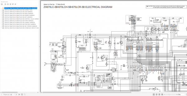 Hitachi Hydraulic Excavator ZX Series 2022 PDF Technical Manual Part Catalog Workshop Manual Circuit Diagram DVD 9