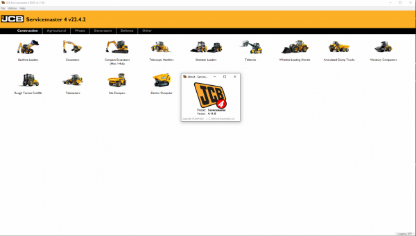 JCB ServiceMaster 4 v22.4.2 05.2022 Diagnosis Software DVD 1