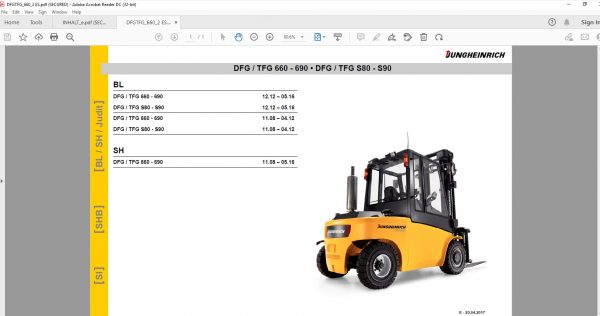 JUNGHEINRICH ForkLift v4.36 JETI SH 4.36 ES PT 07.2020 Service Information DVD 10