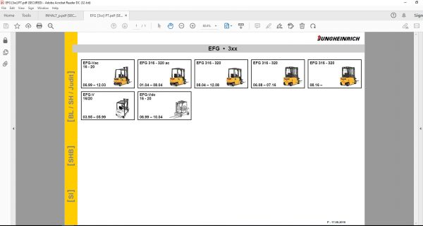 JUNGHEINRICH ForkLift v4.36 JETI SH 4.36 ES PT 07.2020 Service Information DVD 2