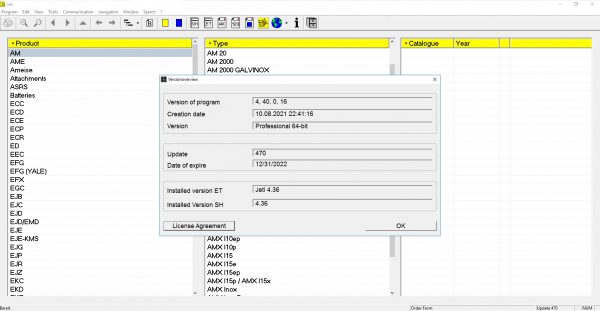 JUNGHEINRICH JETI ForkLift ET v4.36 Updated 470 05.2022 Spare Parts Catalog Full Instruction DVD 1
