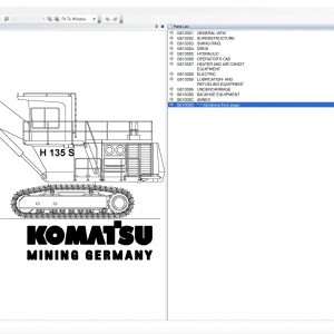 Komatsu CSS EPC Mining Excavator 05.2022 Spare Parts Catalog DVD 3