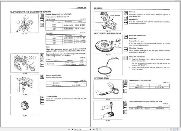 Komatsu Dielsel Engine 4LC1 Shop Manual 4LBCE1 BE1 2