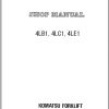 Komatsu Dielsel Engine 4LE1 Shop Manual 4LBCE1 BE1 1