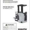 Komatsu Electric Forklift FR15K 3 FR18K 3 FR23K 3 169E00001 up Shop Manual 06.2012 SM151 1
