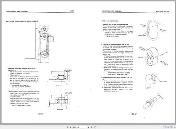 Komatsu Electric Reach Truck FB14 5 30001 up Shop Manual FB10 18 2