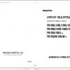 Komatsu Electric Reach Truck FB14RS 12 85001 up Shop Manual BRA12E1 01 1