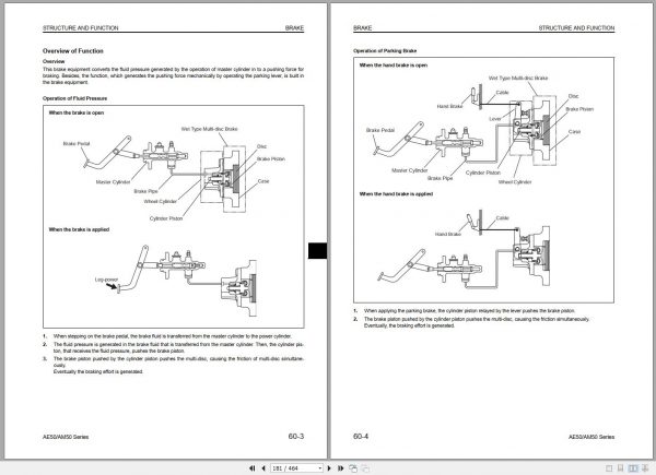 Komatsu Forklift FB10F 12 AE50 AM50 Series 830001 up Shop Manual BBA12E1 11 2