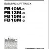 Komatsu Forklift FB10M 3 FB13M 3 FB15M 3 FB18M 3 10001 up Operation Maintenance Manual AMA03EC1 01 1