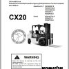 Komatsu Forklift Truck CX20 Series 130001A up Service Manual 04 2008 SM202 1