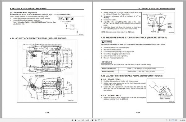 Komatsu Forklift Truck CX20 Series 130001A up Service Manual 04 2008 SM202 2