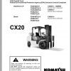 Komatsu Forklift Truck CX20 Series Parts Manual 06 2008 PM208 1