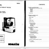 Komatsu Forklift Truck FB15M 3 23001A up Shop Manual SM094 1