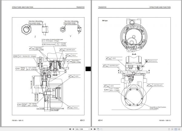 Komatsu Forklift Truck FB15RLF 15 150001 up Shop Manual SEN05963 03 2