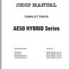 Komatsu Forklift Truck FB18HB 12 40001 up Shop Manual M237 830001 up 1