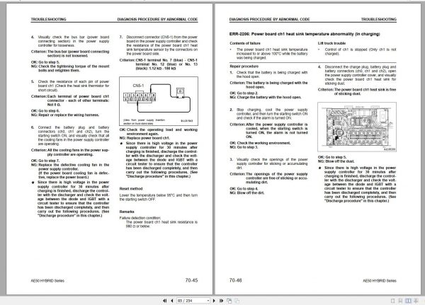 Komatsu Forklift Truck FB18HB 12 40001 up Shop Manual M237 830001 up 2